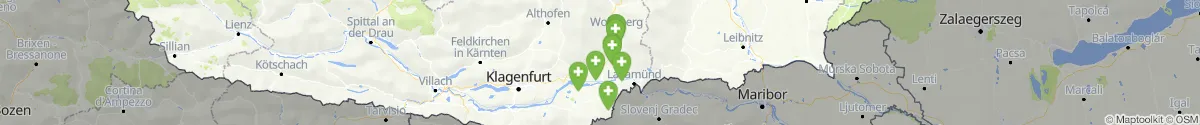 Map view for Pharmacies emergency services nearby Lavamünd (Wolfsberg, Kärnten)